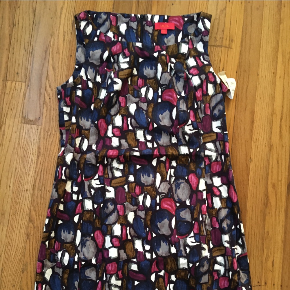 NWT Made in Italy Lavia Sleeveless Shift Dress, 14